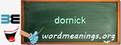 WordMeaning blackboard for dornick